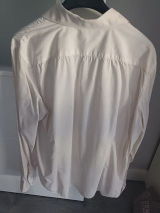Camisa blanca manga larga