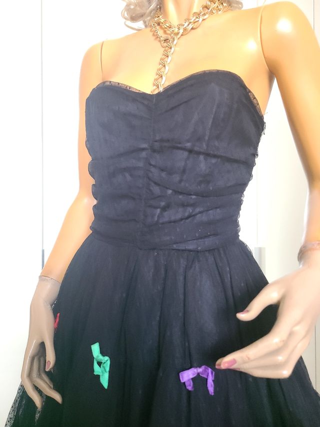 Vestito vintage anni 80 nero