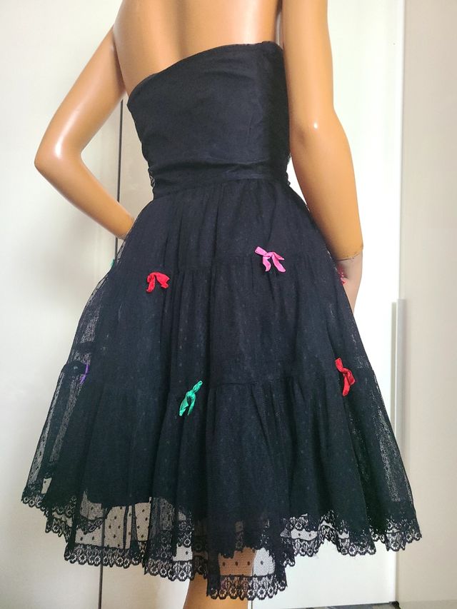 Vestito vintage anni 80 nero