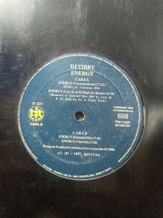 Vinilo DJ Tippy - Energy