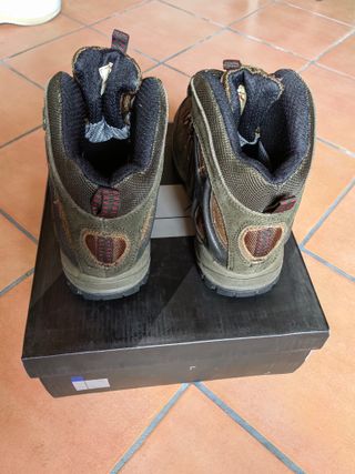 Scarpe montagna trekking marrone-verdi n.42