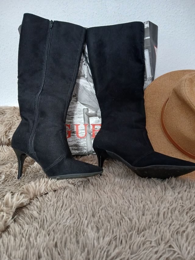 Botas negras tacón alto 36-37