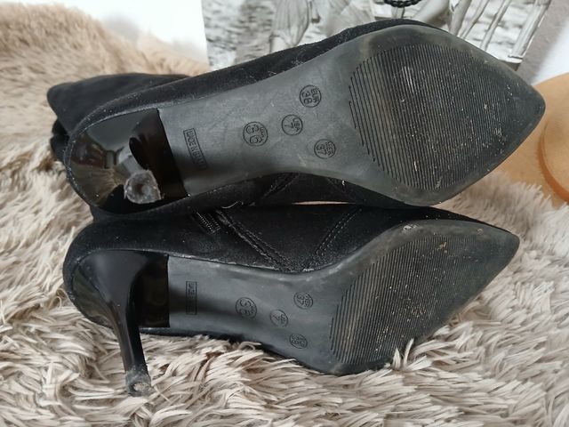 Botas negras tacón alto 36-37
