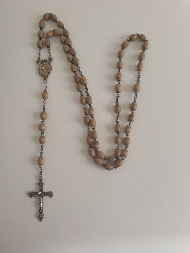 Rosario madera Virgen Milagrosa