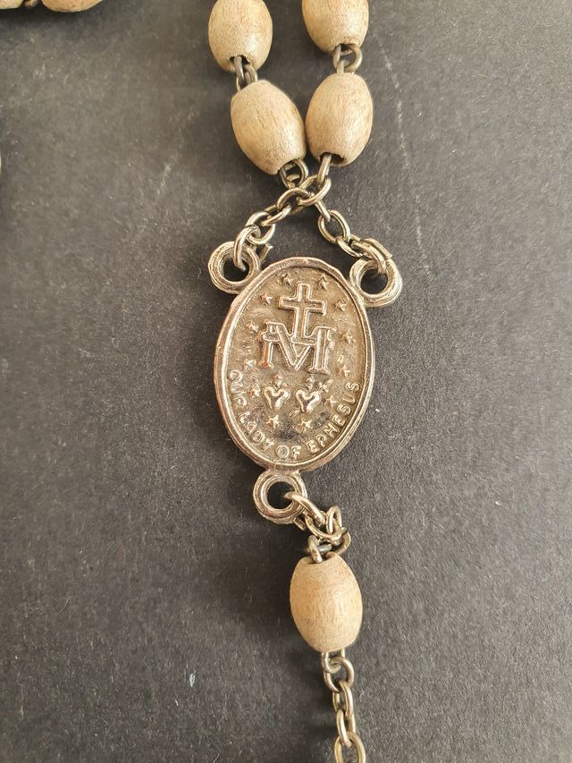 Rosario madera Virgen Milagrosa