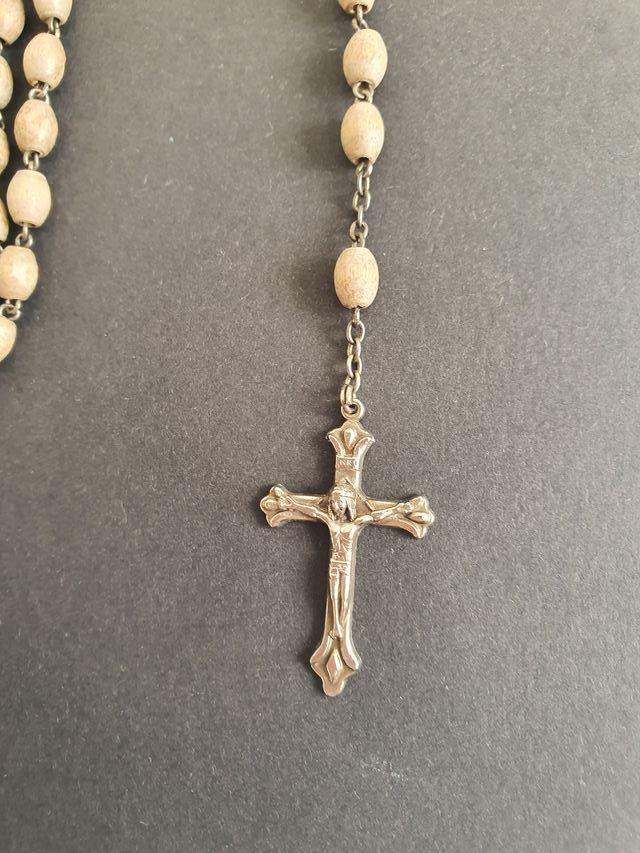 Rosario madera Virgen Milagrosa