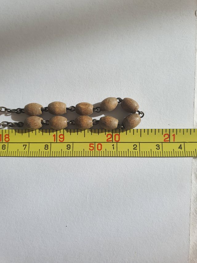 Rosario madera Virgen Milagrosa