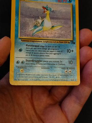 Carta Pokémon - Lapras (10/62) Fossil - Holo Ita