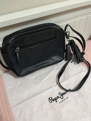 Bolso Pepe Jeans bandolera negro-verde