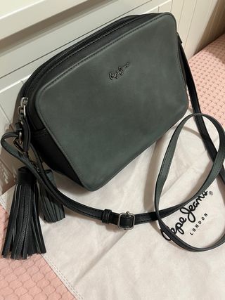 Bolso Pepe Jeans bandolera negro-verde
