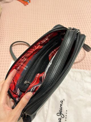 Bolso Pepe Jeans bandolera negro-verde