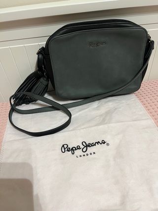 Bolso Pepe Jeans bandolera negro-verde