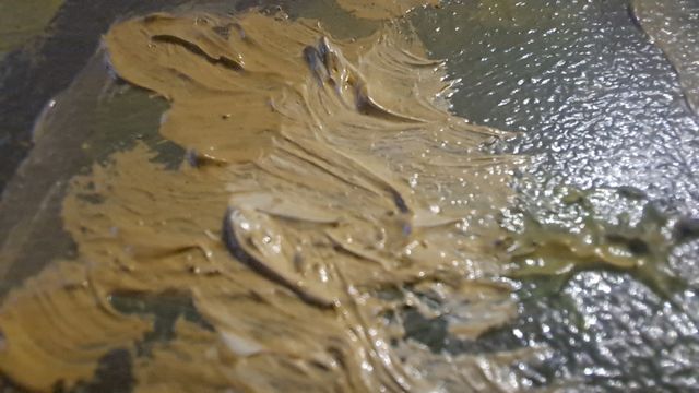 Cuadro paisaje otoñal óleo sobre lienzo