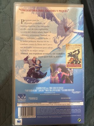 VHS Simbad: La leyenda de los siete mares