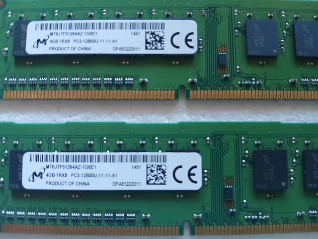 Micron RAM DDR3 4GB 1RX8 1600MHz (2uds)