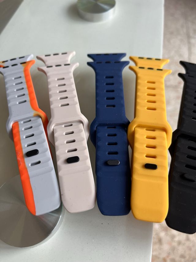 todas lasCorreas Apple Watch 44mm - Azul, Amarillo