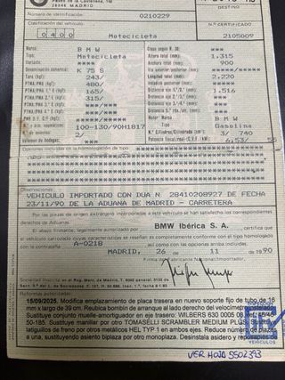 BMW K75S transformada y homologada!!!