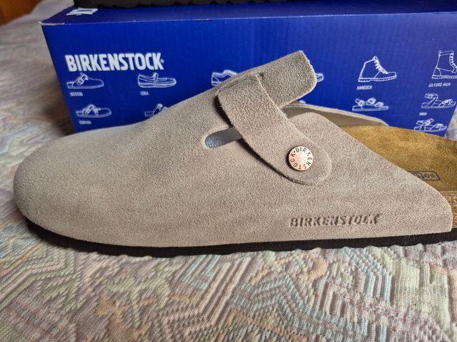 Birkenstock Boston Gris Claro