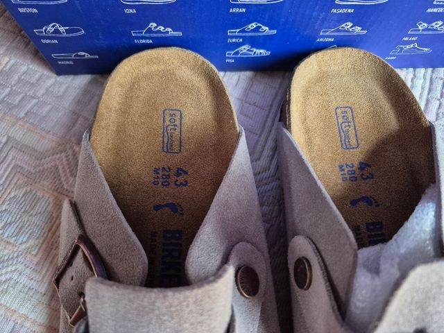 Birkenstock Boston Gris Claro