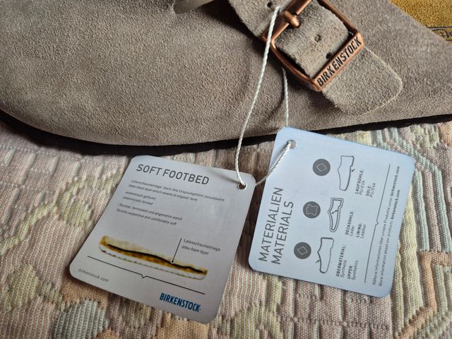 Birkenstock Boston Gris Claro