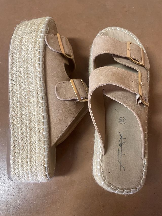 Sandalias STAY beig - Talla 38