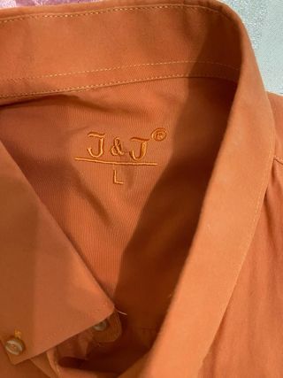 2 Camisas Pedro de hierro Talla L - Azul y Naranja