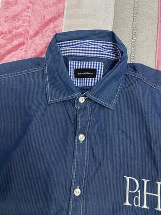 2 Camisas Pedro de hierro Talla L - Azul y Naranja