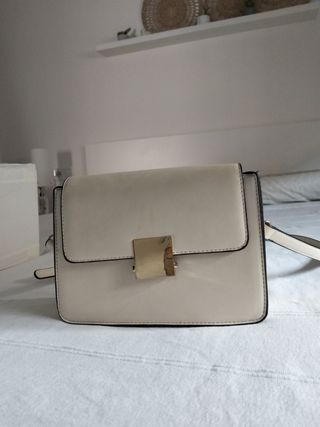 Bolso bandolera beige