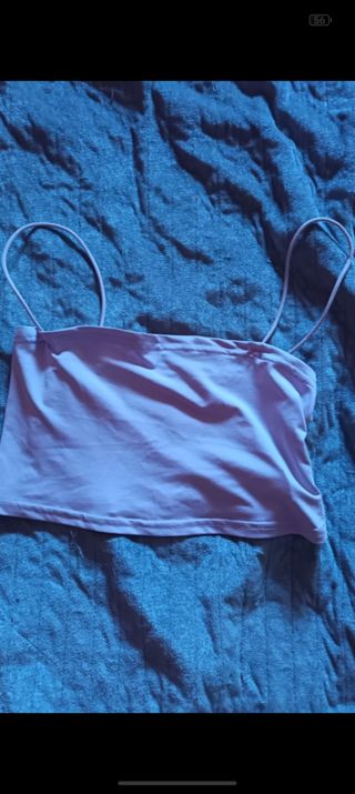 Top lila - Tirantes finos