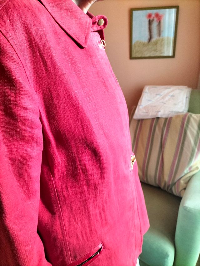 Chaqueta roja mujer