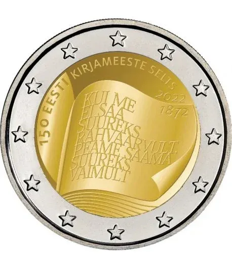 Moneda 2€ Estonia 2022 - Literatura