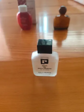 Miniature di profumi Clarins, Victor, Paco Rabane.