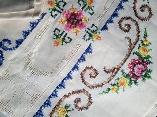 Tovaglia ricamata vintage