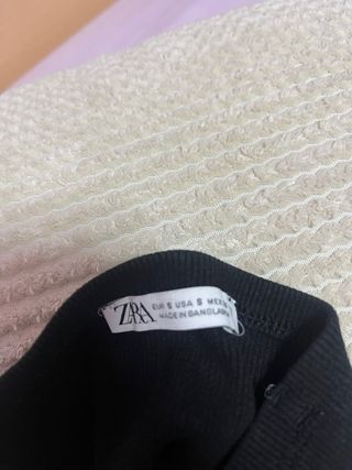 Top negro Zara talla S
