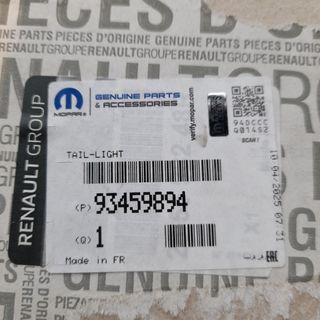 Piloto Trasero Renault 93459894