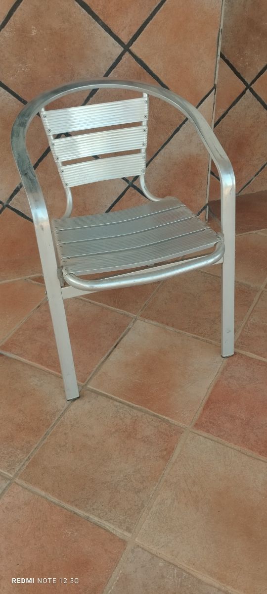 7 Butacas terraza aluminio