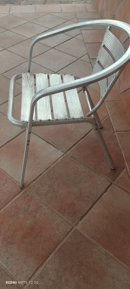 7 Butacas terraza aluminio