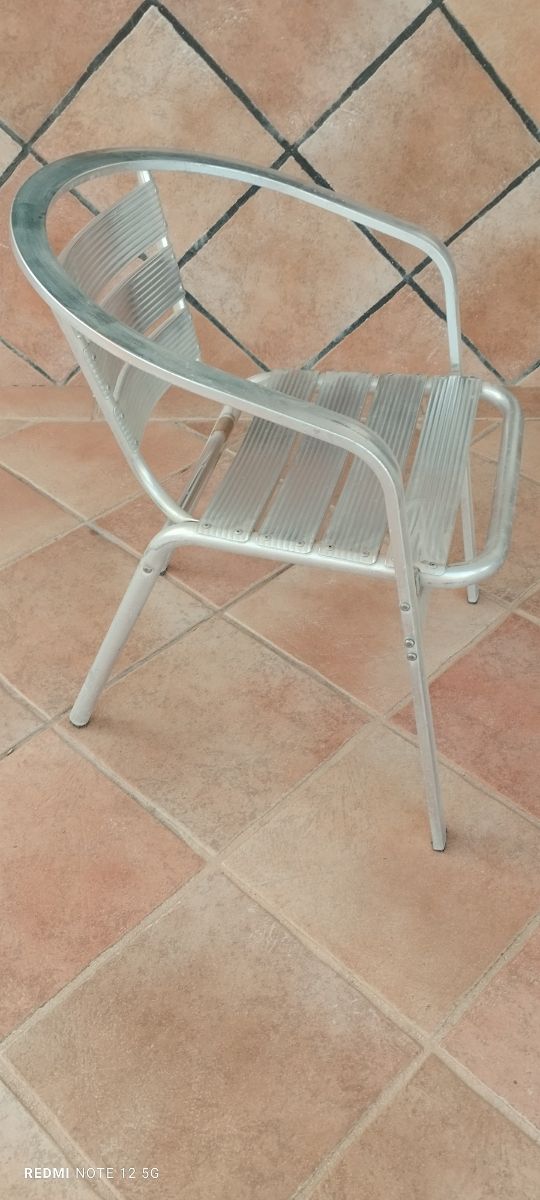 7 Butacas terraza aluminio