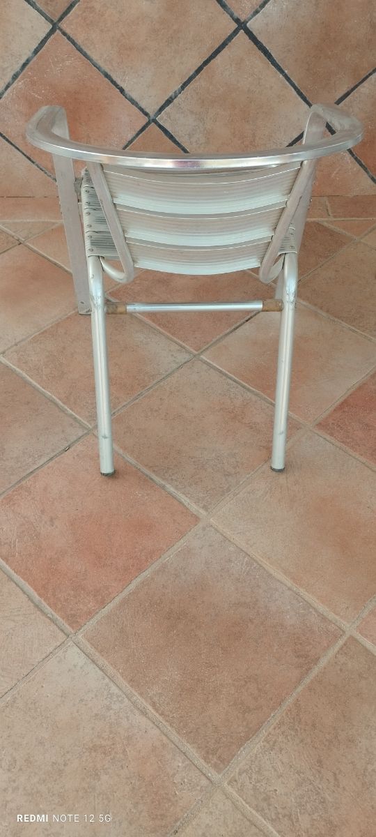 7 Butacas terraza aluminio