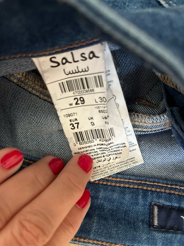 Jeans push up Salsa Wonder - Blu