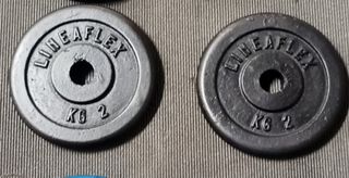 2x Dischi Peso 2kg Lineaflex