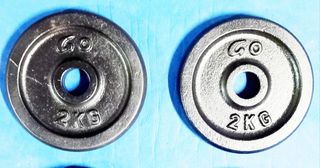 2x Dischi Peso 2kg - Ghisa
