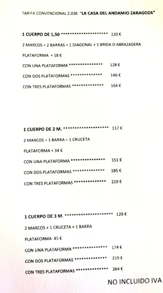 Marcos de andamio