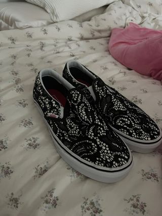 Vans Slip-on Negra - Talla Mujer