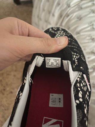 Vans Slip-on Negra - Talla Mujer