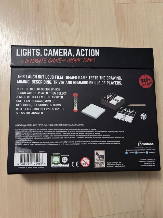 Lights, Camera, Action! Juego de mesa