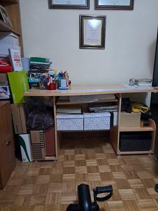 Mesa escritorio madera - beige