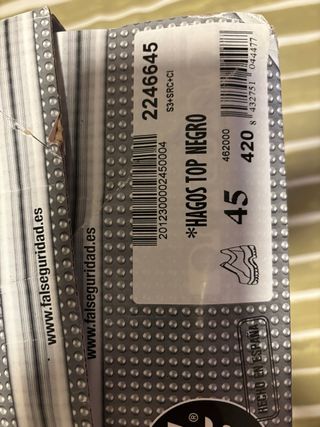 Zapatos seguridad negros