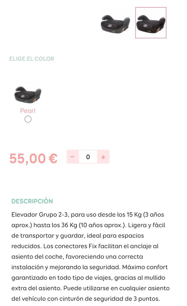 3 Elevadores de asiento de coche PLAY