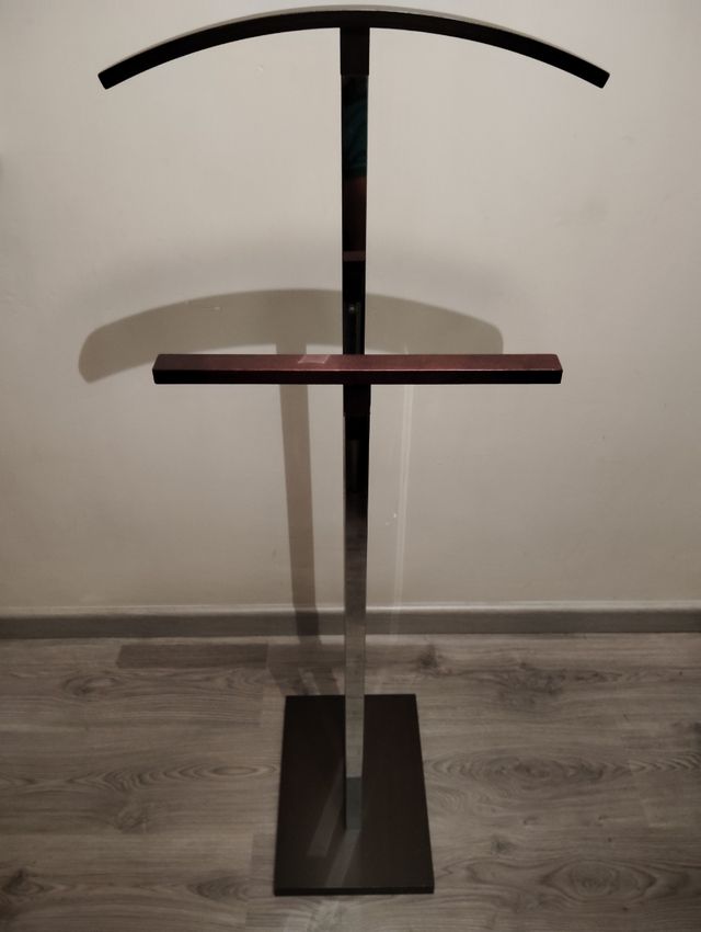 Dos perchero ropa - Metálico marrón